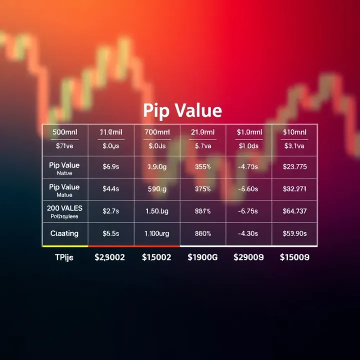 Diagram showing how pip values differ across various forex currency pairs