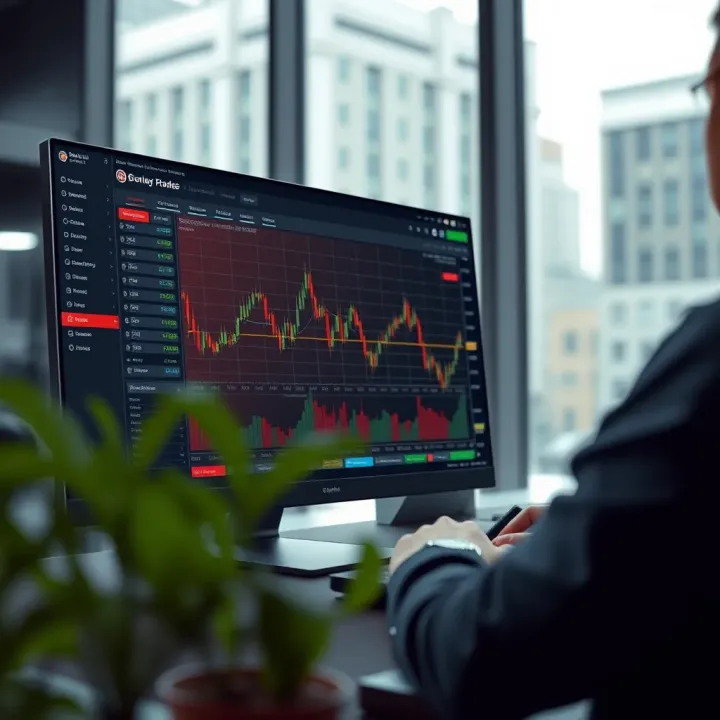 Deriv binary options trading interface integrated with TradingView charts and tools